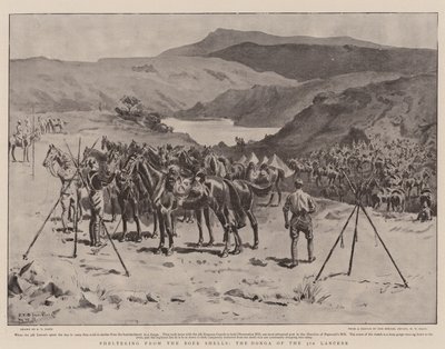 Riparo dai proiettili boeri, il Donga dei 5th Lancers da S.T. Dadd